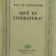 ¿QUE ES LITERATURA?