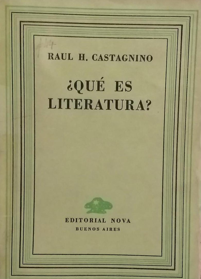 ¿QUE ES LITERATURA?